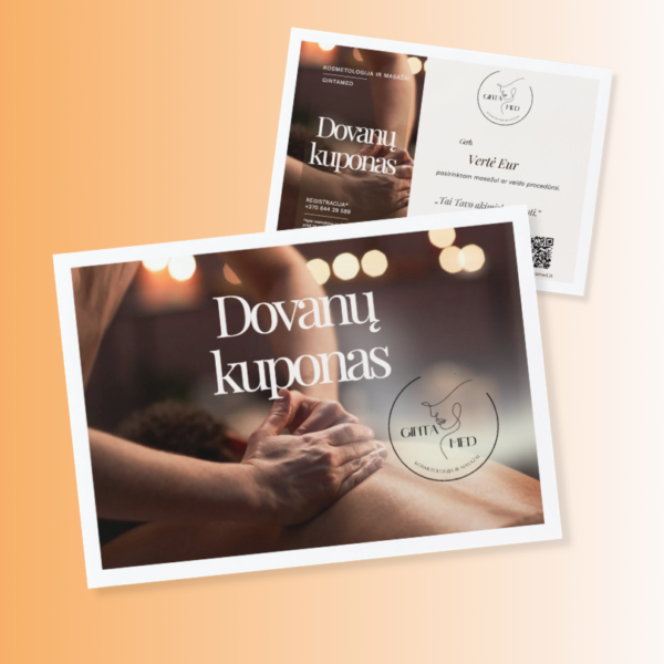 Dovanų kuponas grožio procedūroms